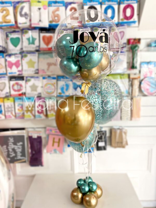DECORAÇÃO MED - COM BUBBLE PERSONALIZADO MASCULINO