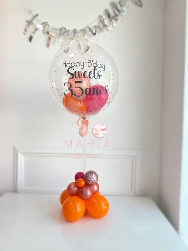 B’DAY - Bubble personalizado com base para mesa - Image 3