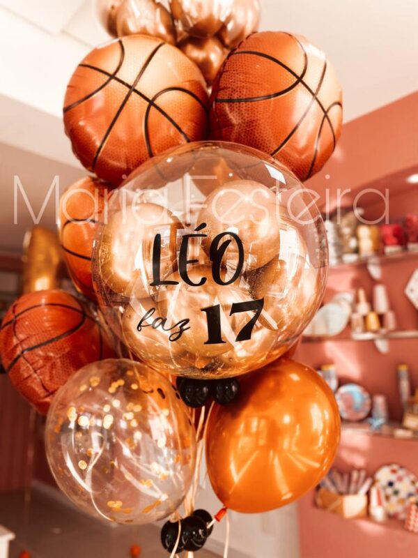 DECORAÇÃO SUPER - BALÕES PERSONALIZADOS - TEMA BASQUETE - Image 3