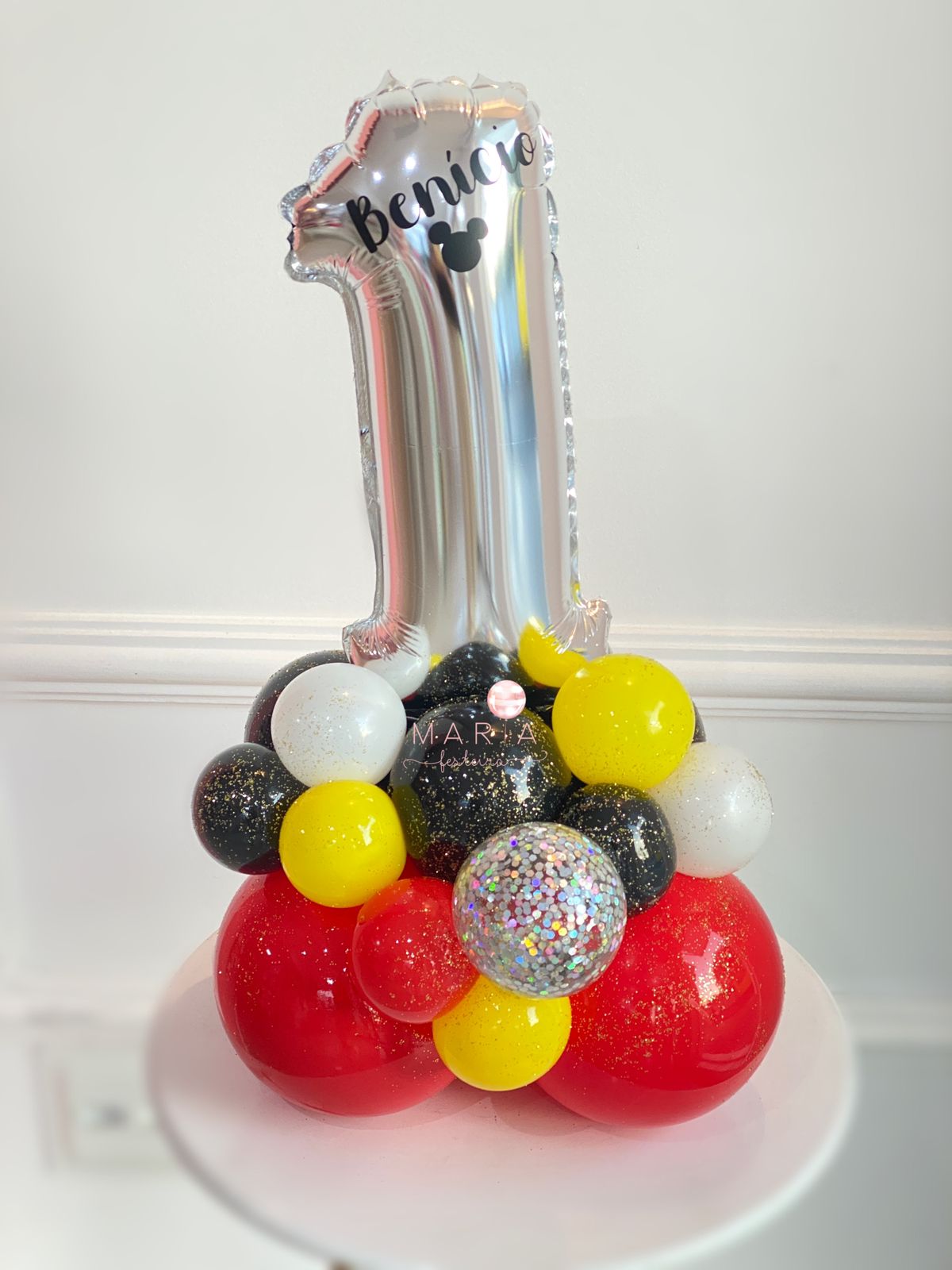 NÚMEROS MÁGICOS - Composição de mesa com números metalizados - Image 2