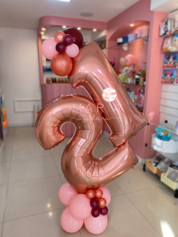 DECORAÇÃO BALÕES METALIZADOS NUMEROS