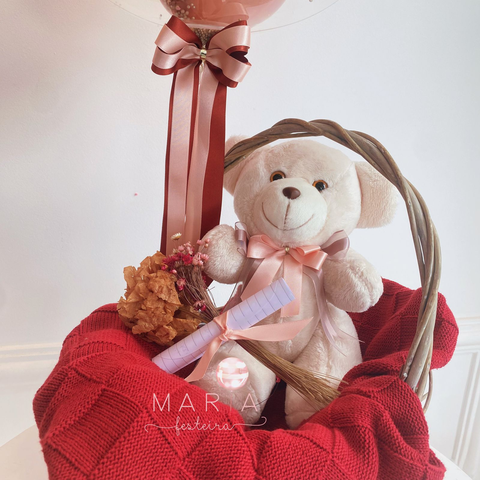 Bem-Vindo(a), Bebê! - Presente Personalizável com Ursinho e Balão - Image 3