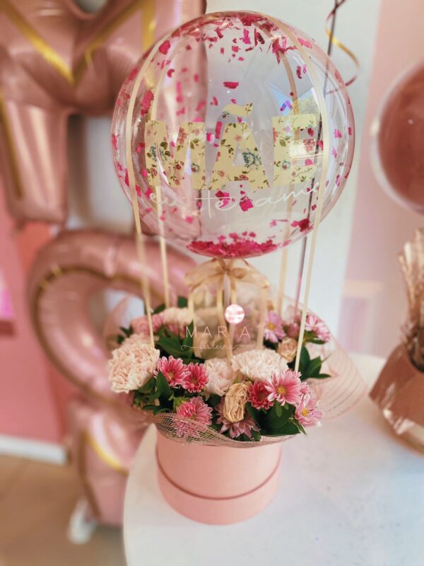 PRESENTE MÃE MEIGA - COM FLORES NATURAIS E BALÃO ESPECIAL