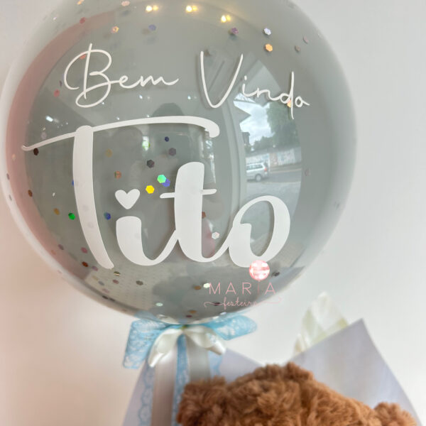 BEM-VINDO TITO - Caixa kraft com pelúcia e bolha personalizada - Image 3