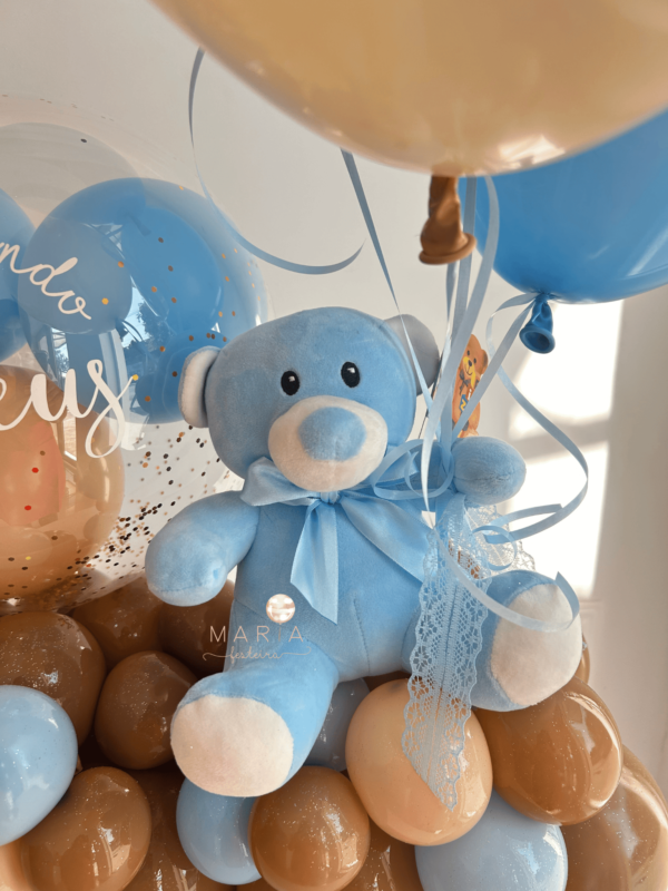 BOA VINDAS - Combo decoração de maternidade com pelúcia e balão personalizado - Image 3