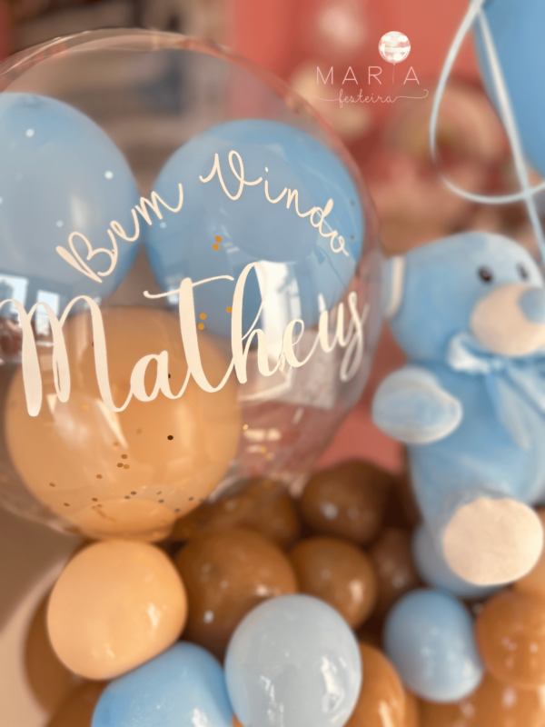 BOA VINDAS - Combo decoração de maternidade com pelúcia e balão personalizado - Image 4