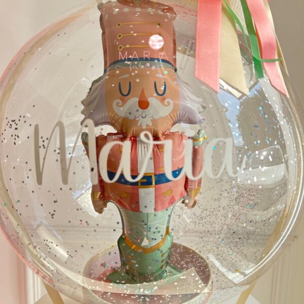 Caixa Presente Encantada – Arranjo Bubble Quebra-Nozes Personalizado - Image 3