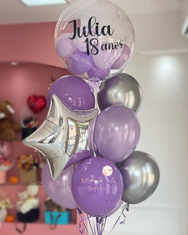 Happy 18 anos- Balões com gás helio